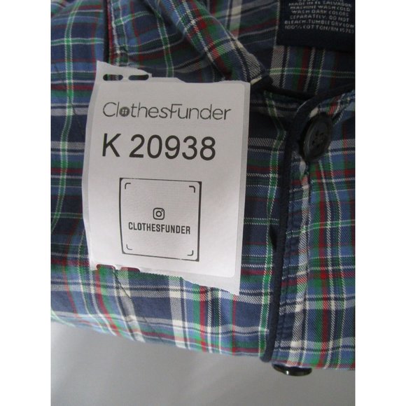 Ralph Lauren Polo Shirt Small Sleepwear Sleep Button Up Red Pony Plaid* - Picture 11 of 11